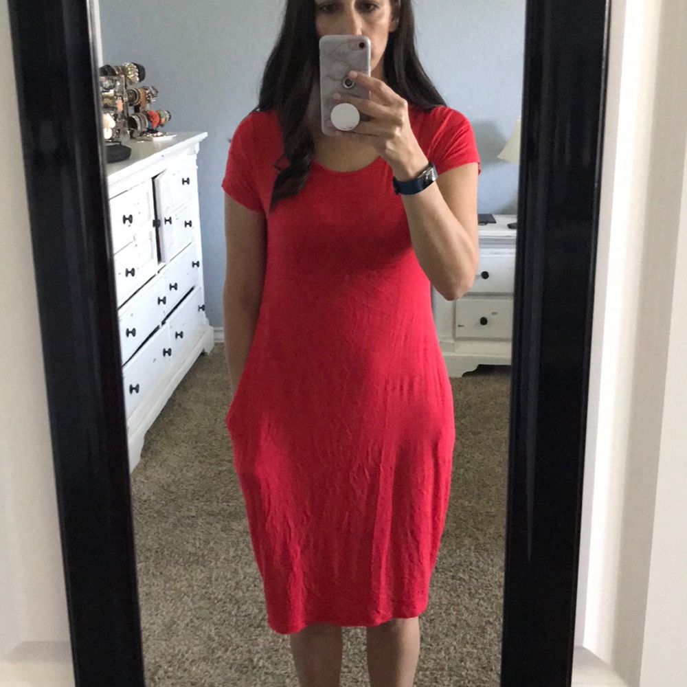 Cotton dress with pockets